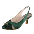 Customized Fashion Girls High Heel Sandals Dark Green MegaBDM