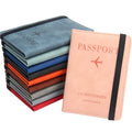 Multi Functional RFID Blocking PU Leather Sim Card Travel Passport Wallet case Holder