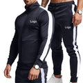 New Sports Mens Fitness Apparel Exercise Two Piece Fitness Sets Top and Bottom Workout Sets