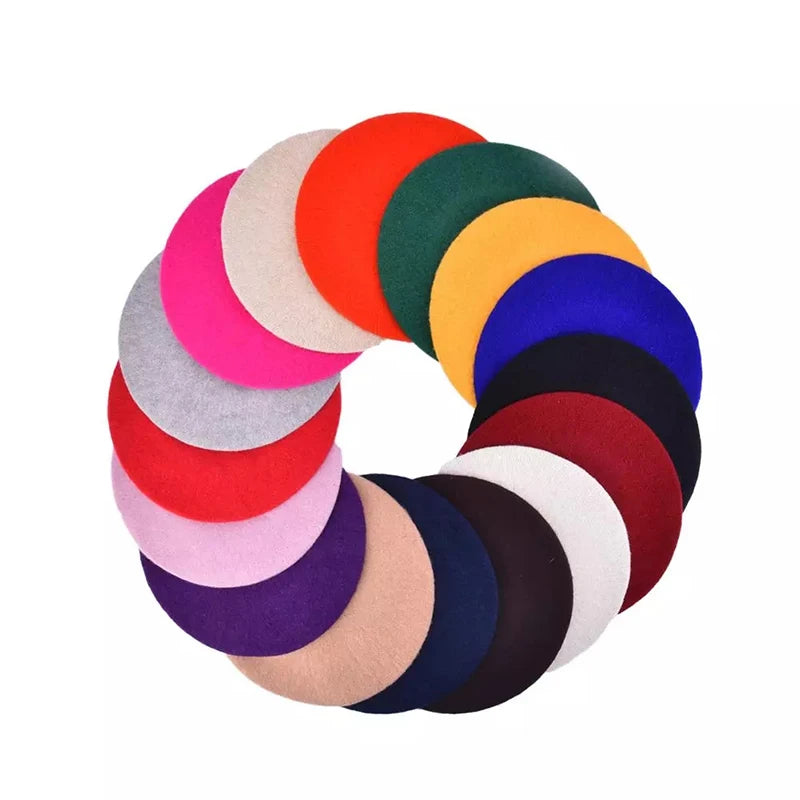 Wholesale Stock Fashion Plaid  Barets Wool Beret French Beret Hat for Women  Leopard