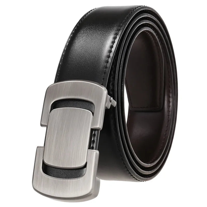 LQbelt Men's Fashion Belt Plate Buckle Belt With Holes Leather Belts for Men Wholesale Custom Logo Factory