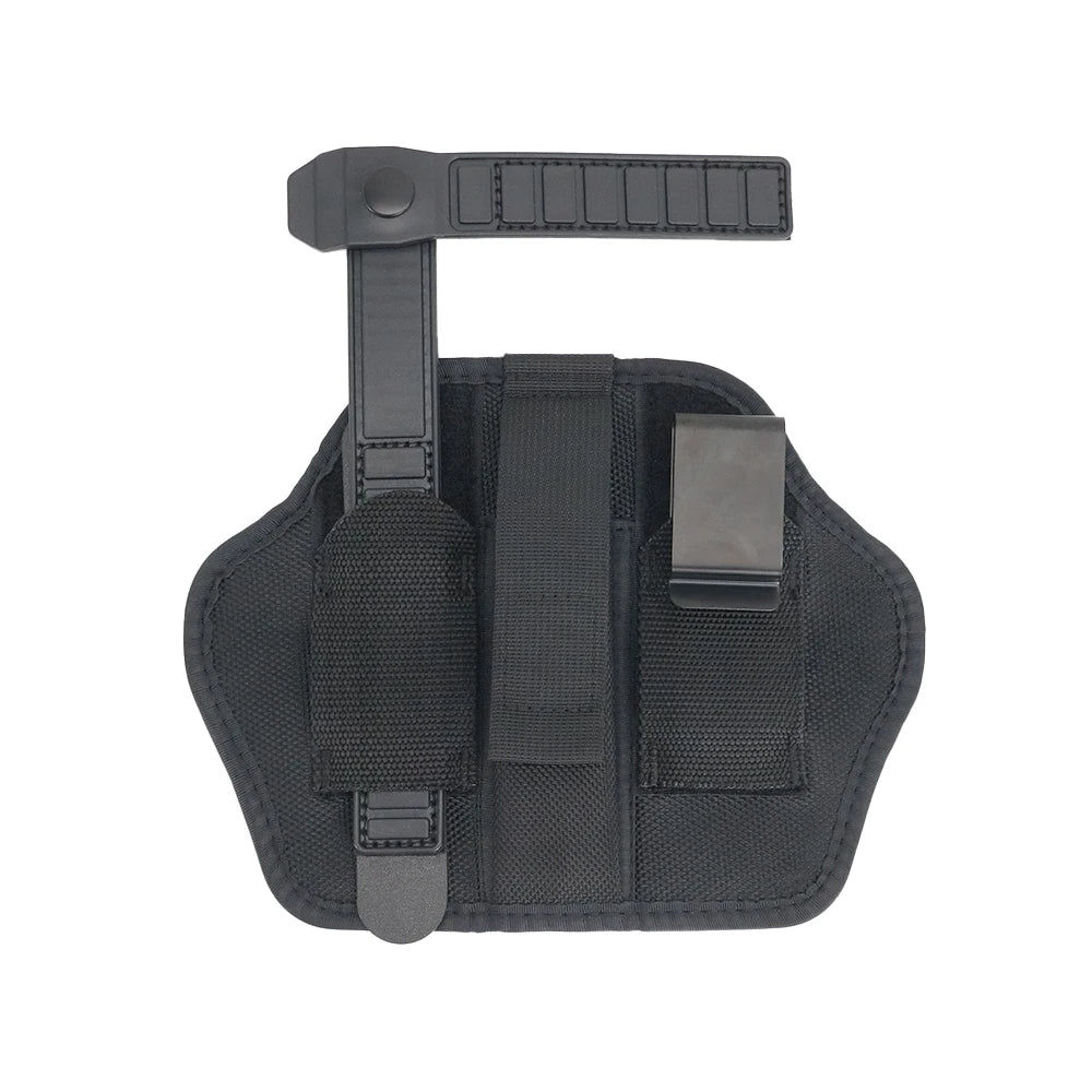 Tactical IWB Pancake Holster Ambidextrous Gun & Mag Pouch with Metal Clip Gun Holster Concealed Carry