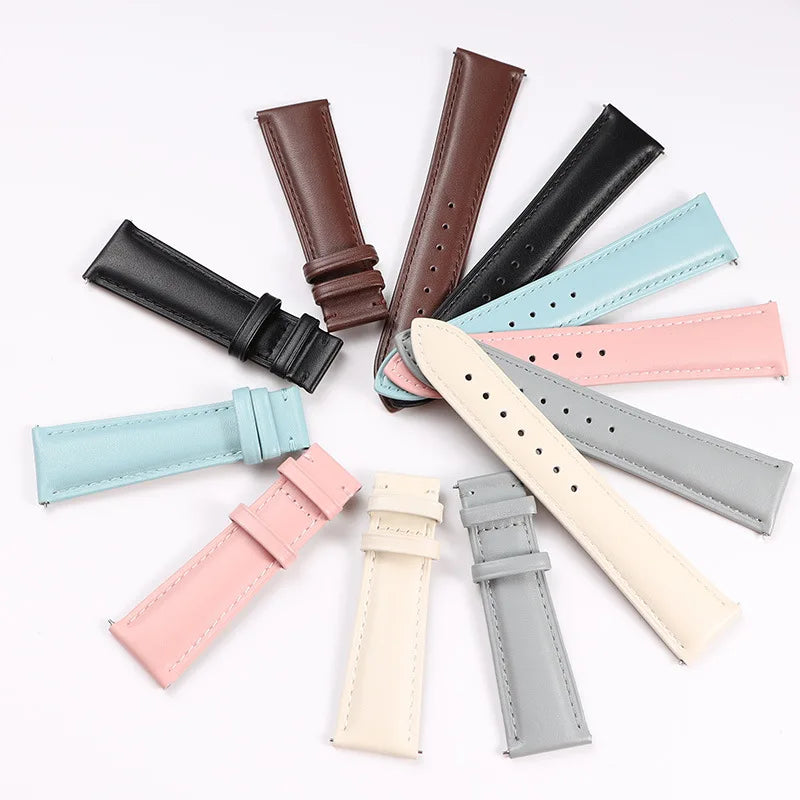 OEM&ODM Genuine Leather Watch Band Strap Quick Release12mm 13mm 14mm 15mm 16mm 17mm 18mm 19mm 20mm 21mm 22mm