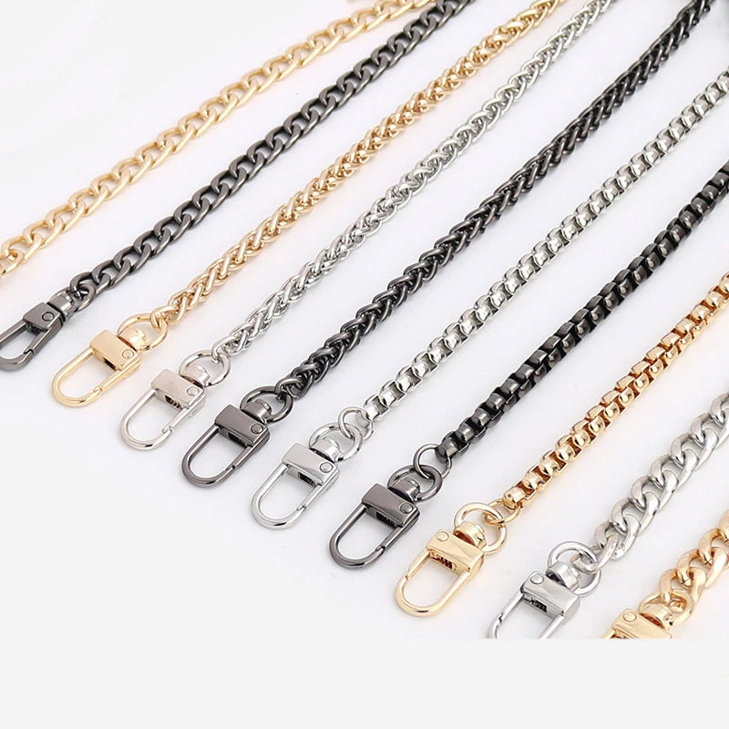High-grade Metal Dog Buckle Bag Chain Metal Shoulder Strap Luggage Hardware Accessories Bag Chain Straps