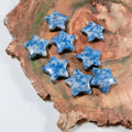 Huiying Hand Cut Crystal Blue Spot Stones Star Grounding Stone Crafts