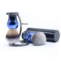 JDK Men's Gift Set Shaving Brush Set Safety Razor Stand Kit Synthetic Badger Hair Custom Brand Wet Shaving