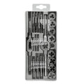 20pcs Hand Tap and  Round Die Set M3~M12 Tool Set Alloy Steel Carbon Steel  Diy Tool Kit  With Plastic Box