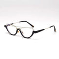 Hot Selling Retro Trend Vintage Irregular Street Shooting Small Frame Custom Cat Eye Anti Blue Light Glasses for Men Women