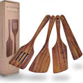 2023 Hot Sale Good Price 4pc Acacia Teak Wood Utensils Set Kitchen Accessories and Cooking Tools