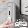 Heaidea Factory Custom Wall Mount Hotel Hand Soap Dispensers 300ml Manual Liquid Soap Dispenser for Bathroom