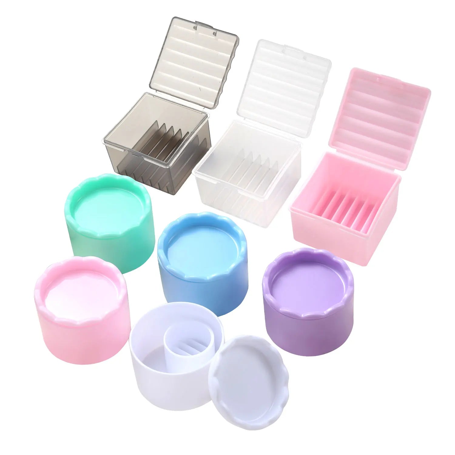 New Arrival Nail Brush Cleaning Cup Manicure Brush Pen Holder Multifunction Nail Art Brush Washing Bowl