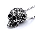 Punk Daily Wear Stainless Steel Rope Link Skull Men's Necklace