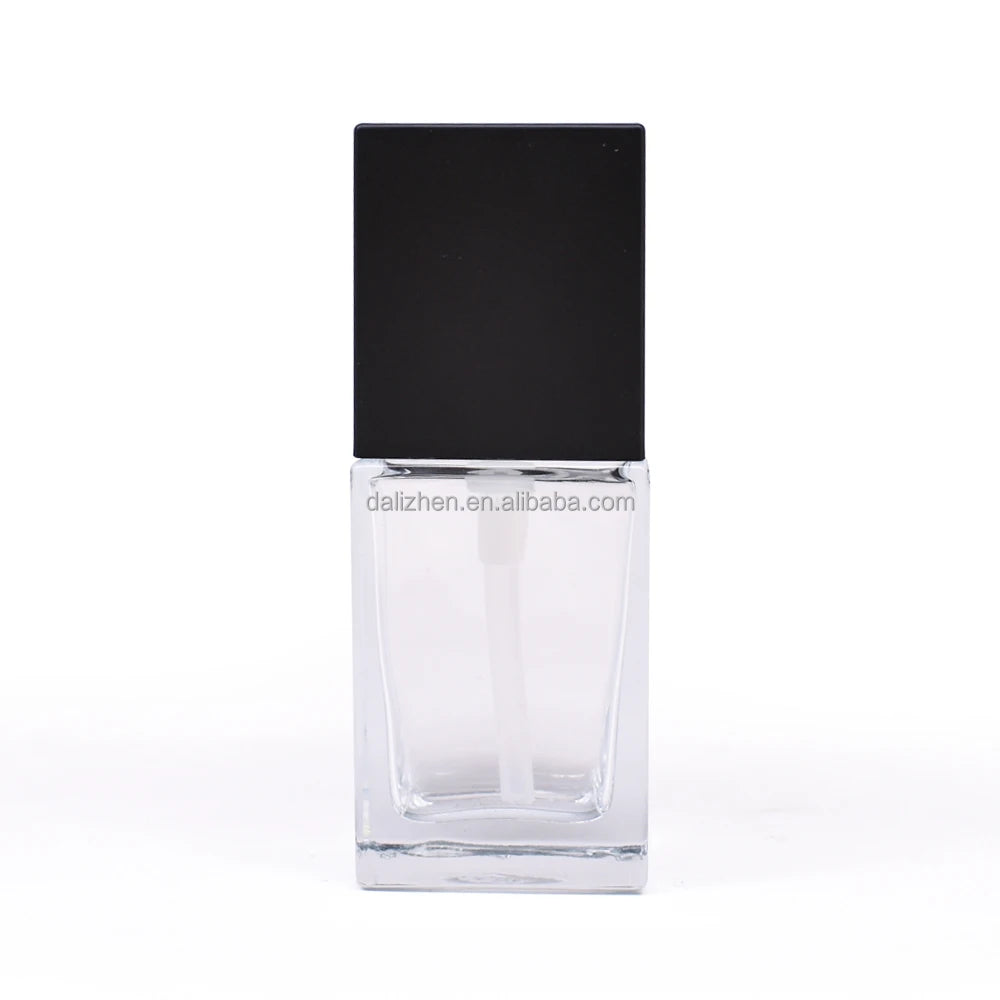 Factory Wholesale Empty 30ml Glass Lotion Pump Bottle 1 oz Empty Perfume Bottle for Cosmetic Package