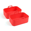 Air Fryer Silicone Liners Rectangular Air Fryer Container for Ninja Foodi Dual DZ201 8QT Air Fryer