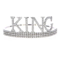 Royal King Crowns for Men Full Round Tiaras and Crowns Prom Party Costume Prince Hair Accessories