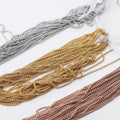 Best Price Necklace Chain Rose Gold Plated Stainless Steel 1.8mm Gold Plated Chain for Diy Necklaces Jewelry Making