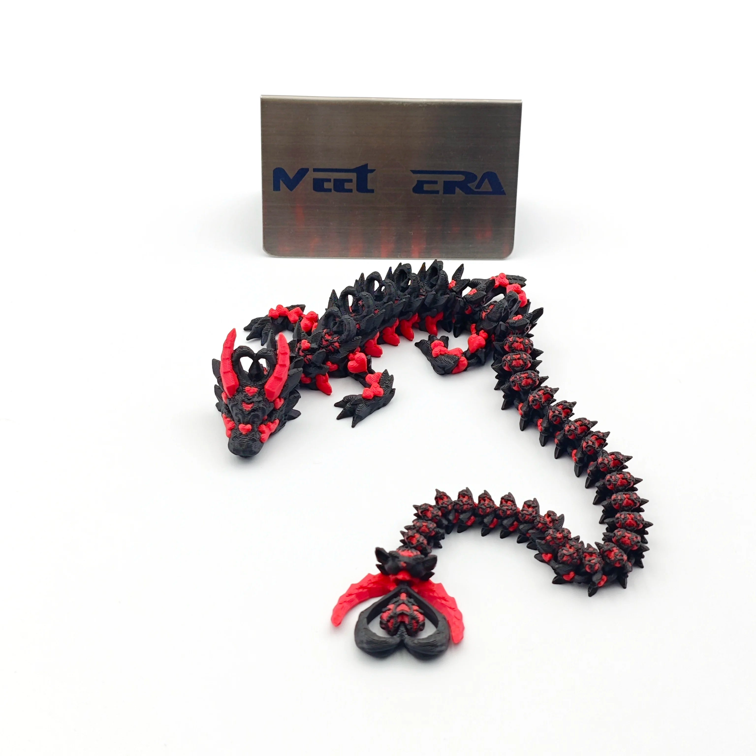 Meetcera 3D Printed Articulated Dragon Model Heart Details Unique Fantasy Customized Toys Multi-Material Custom Surface