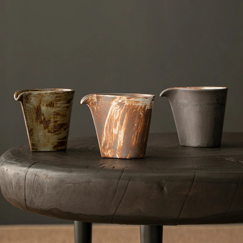 Pitcher Japanese Style Stoneware Fair Mug Household Small Ceramic Heat-resistant Tea Sea Accessories Tea Pitcher Gong Dao Bei
