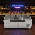 Hot Sale Custom Designed Commercial Mobile Cocktail Bartending Station Stainless Steel with Direct Cooling for Bartenders