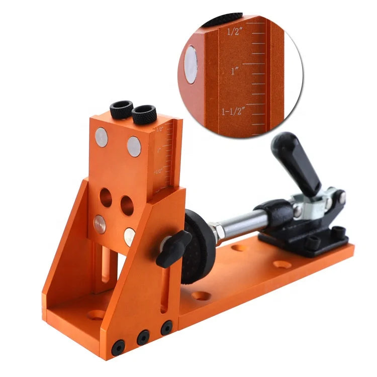 Plant Joint Hole Locator Positioning Drill Guide Set Portable Pocket Hole Jig Kit for Woodworking
