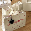 Custom Fine Jewelry Clothing Packaging Gift Shopping Paper Bag White Cardstock Shopping Gift Bag with Your Own logo