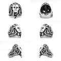 Men's Stainless Steel Jewelry Medusa Queen Fashion Ring Punk Snake Biker Ring Hip Hop Jewelry Men's and Women's Jewelry