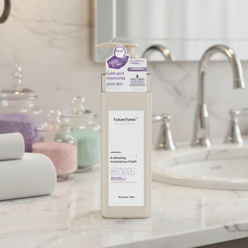 738ml Fragrance Liquid Perfumed Moisturizing Bubble Bath Refreshing Rejuvenating Body Wash Sage Extract Essence Shower Gel