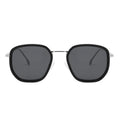 Benyi 2024 New Metal Sunglasses Polarized Shades Customized logo Acetate Fancy square Metal Mens Sunglasses