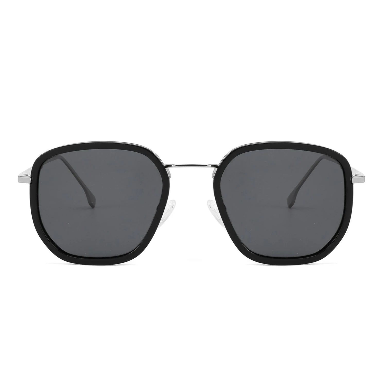 Benyi 2024 New Metal Sunglasses Polarized Shades Customized logo Acetate Fancy square Metal Mens Sunglasses