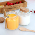 Kitchen Used Spice Pepper 100ml 250ml Empty Transparent Glass Jar With Cork Food Honey Bath Salt Body Scrub Container Packaging