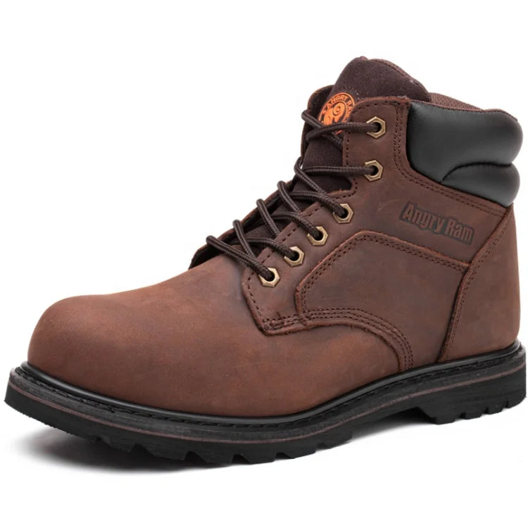 CE EN ISO 20345 Certified Anti-puncture Steel Toe Unisex Work Safety Boots Steel Plate Midsole Grey/Black Summer/Autumn/Winter