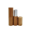 Unique Empty Lip Gloss Roller Tube Bamboo Packaging Lipstick 5g Eco Friendly Bamboo Lip Balm Gloss Tube Container