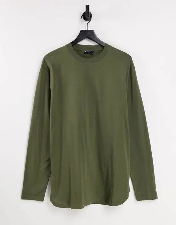 Long Sleeve Over Sized Classic 220G Heavy Organic Cotton T Shirts
