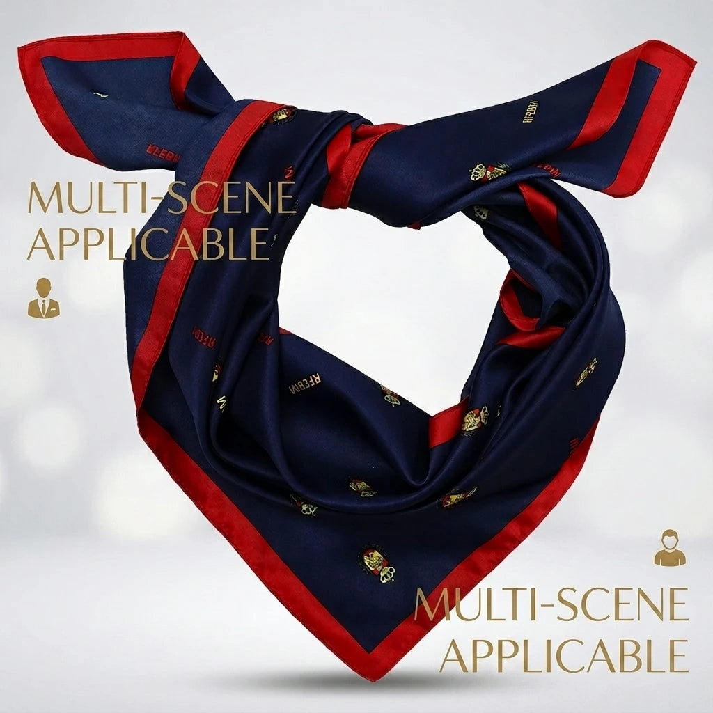 Personalized Silky Satin Scarf Custom Square Neckerchief Monogram Company Logo Party Favor Group Accessories Lady Shawl Floral