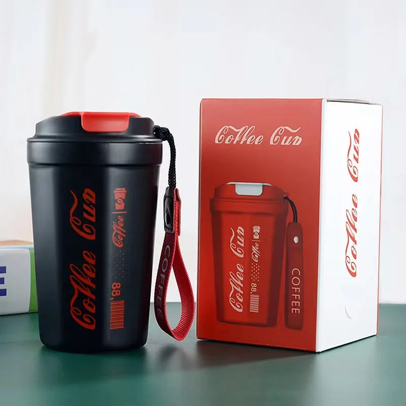 350ML Vacuum Insulated Stainless Steel Coffee Mug Eco-Friendly Food Grade 18/8 Office Cup BPA Free Leak-Proof for Outdoor Travel