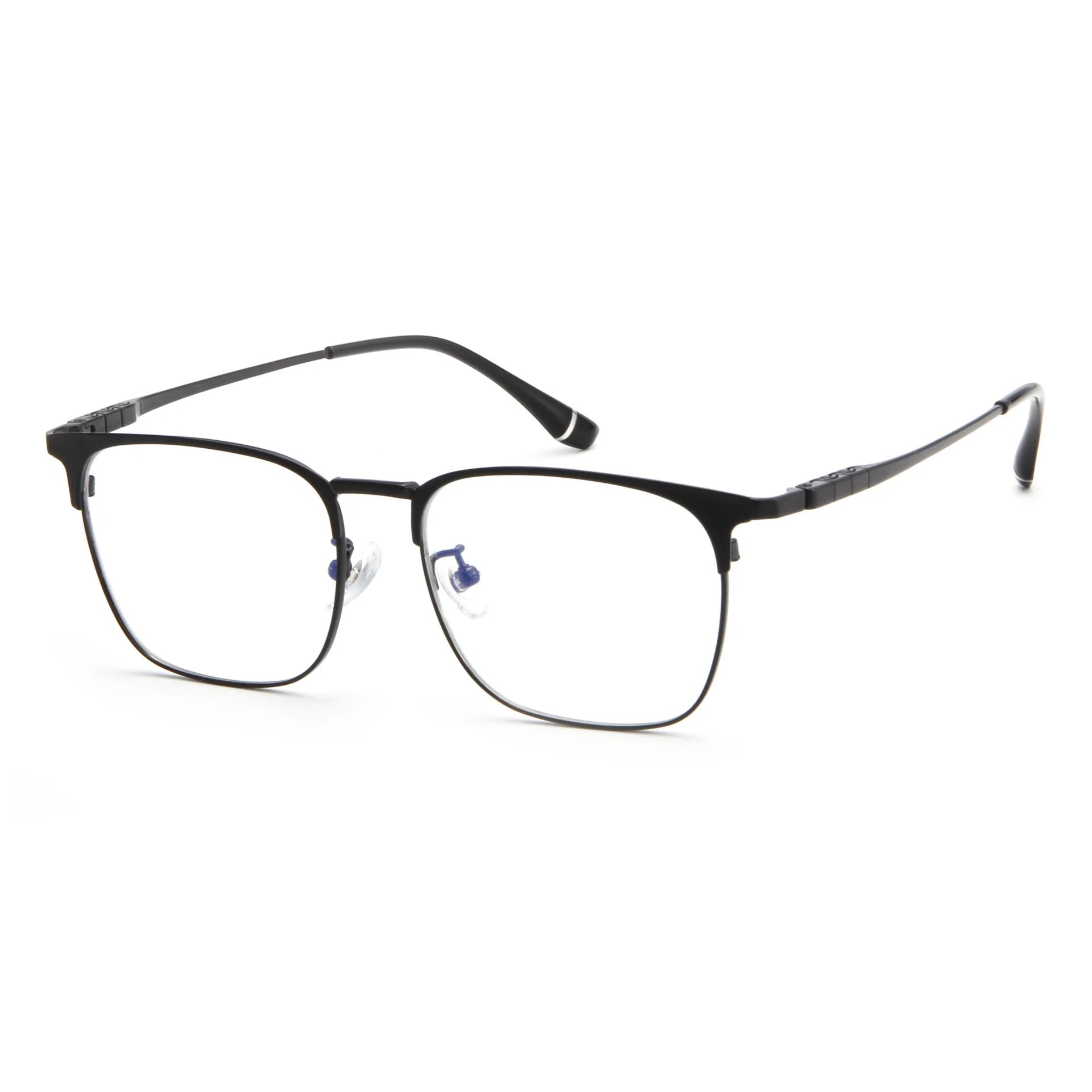 Men's Lightweight Comfortable Titanium Eyeglasses Frames Classic Large Face Business Use Wide Plain Mirror for Large Face
