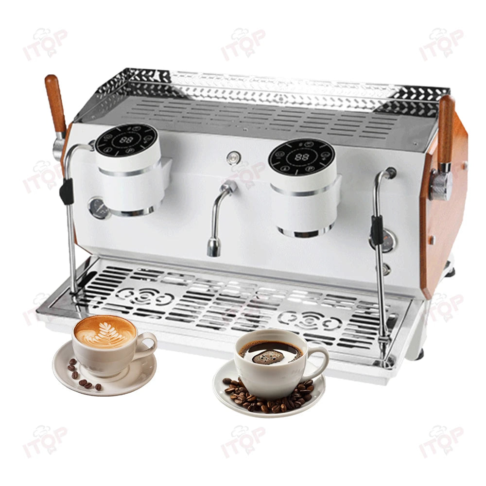 Commercial Espresso Coffee Machine Cappuccino Coffee Maker Double Group Coffee Machine With Imported Pump