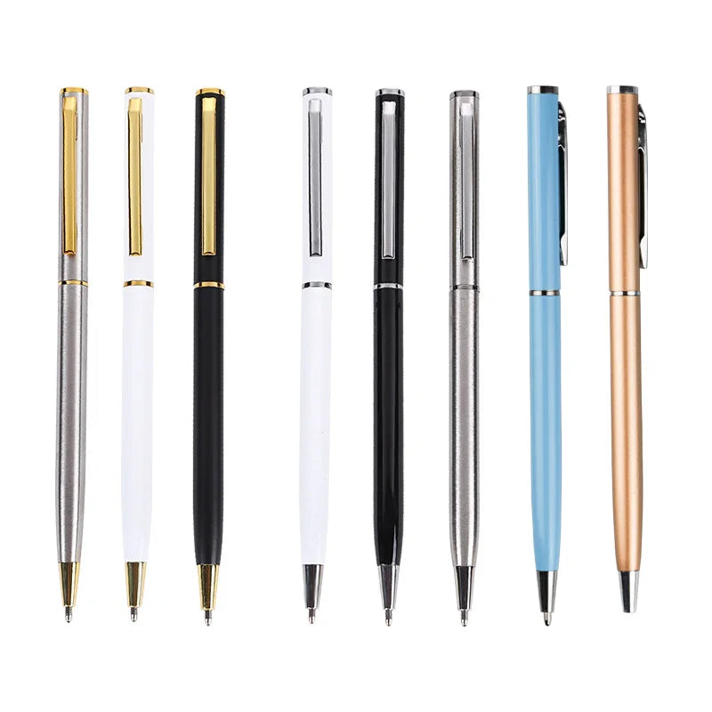 GemFully Factory Best Quality Wholesale Cheaper Light Weight Pen Metal Slim Ballpoint Pens Writing Small Pen Custom logo