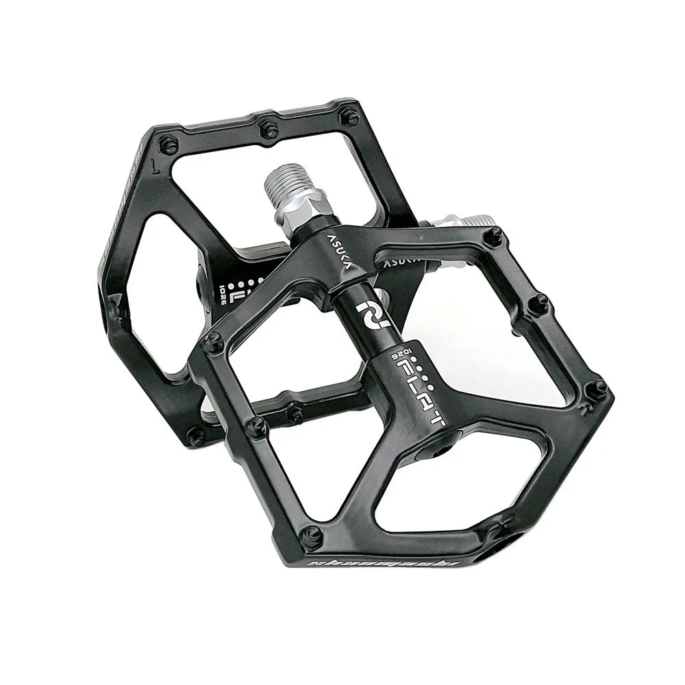 Cycling Flat Platform Pedals MTB Mountain Bike Non-Slip Light Weight Aluminium Alloy 9/16 Bicycle Pedal