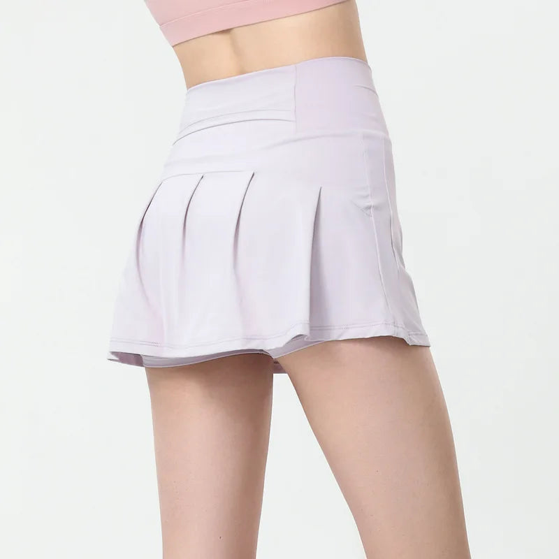 High Waist Sports Shorts Women's Sports Fitness Yoga Shorts Tennis Skirts Tennis Dresses