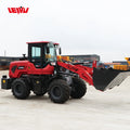 High Quality 4x4 Mini Tractor Loader 5 Ton Bucket Small Low Shed Farm Wheel Loader Front Backhoe 1 Year Warranty Engine Core