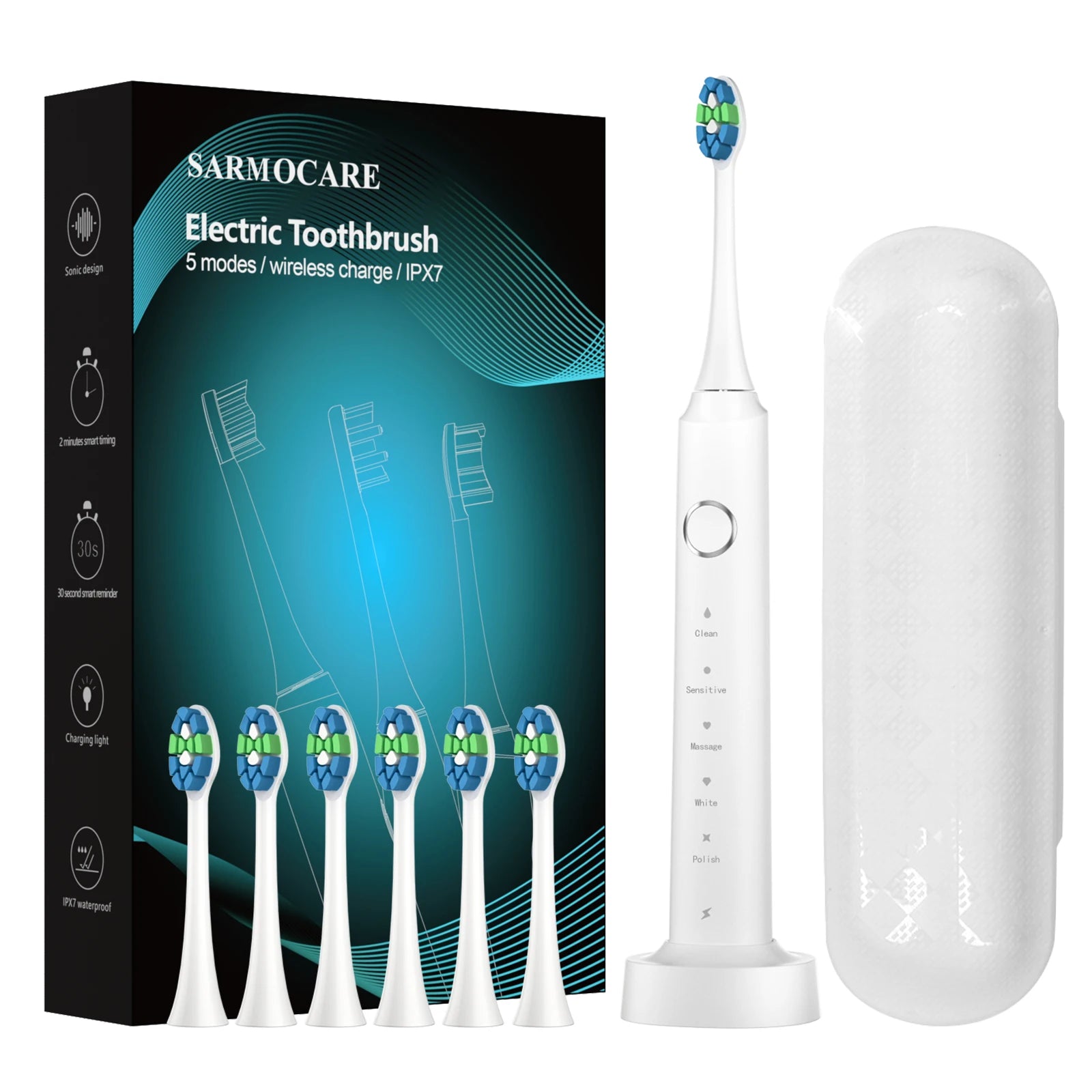 Hot Selling Factory New Low Price IPX7 Waterproof 5 Cleaning Modes Electric Toothbrush for Adult