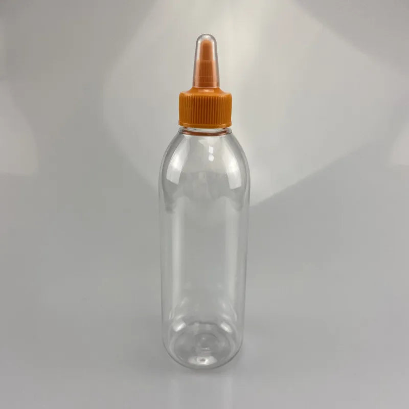 Wholesale Multi-purpose Transparent Honey Squeeze Bottle PET 350ml Plastic Salad Dressing Bottle MegaBDM