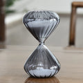 Creative 15-minute Gray Striped Hourglass Birthday Gift Ornaments Timing Hourglass Small Gift Home Decoration