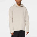New Style Men's Boxy Fit Tech Knit Hoodies Long Sleeve Breathable Drop Shoulder Hoodies
