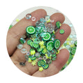 500g/Lot Polymer Clay Fruit Slices Green Lemon Rhinestones Snowflake Hot Soft Clay Sprinkles DIY Nail Art Handmade Accessories