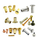 Stainless Steel Brass Ss Flat Head Semi Hollow Rivet