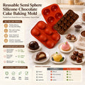 Customized Logo Wholesale Reusable Semi Sphere Silicone Chocolate Cake Baking Mold