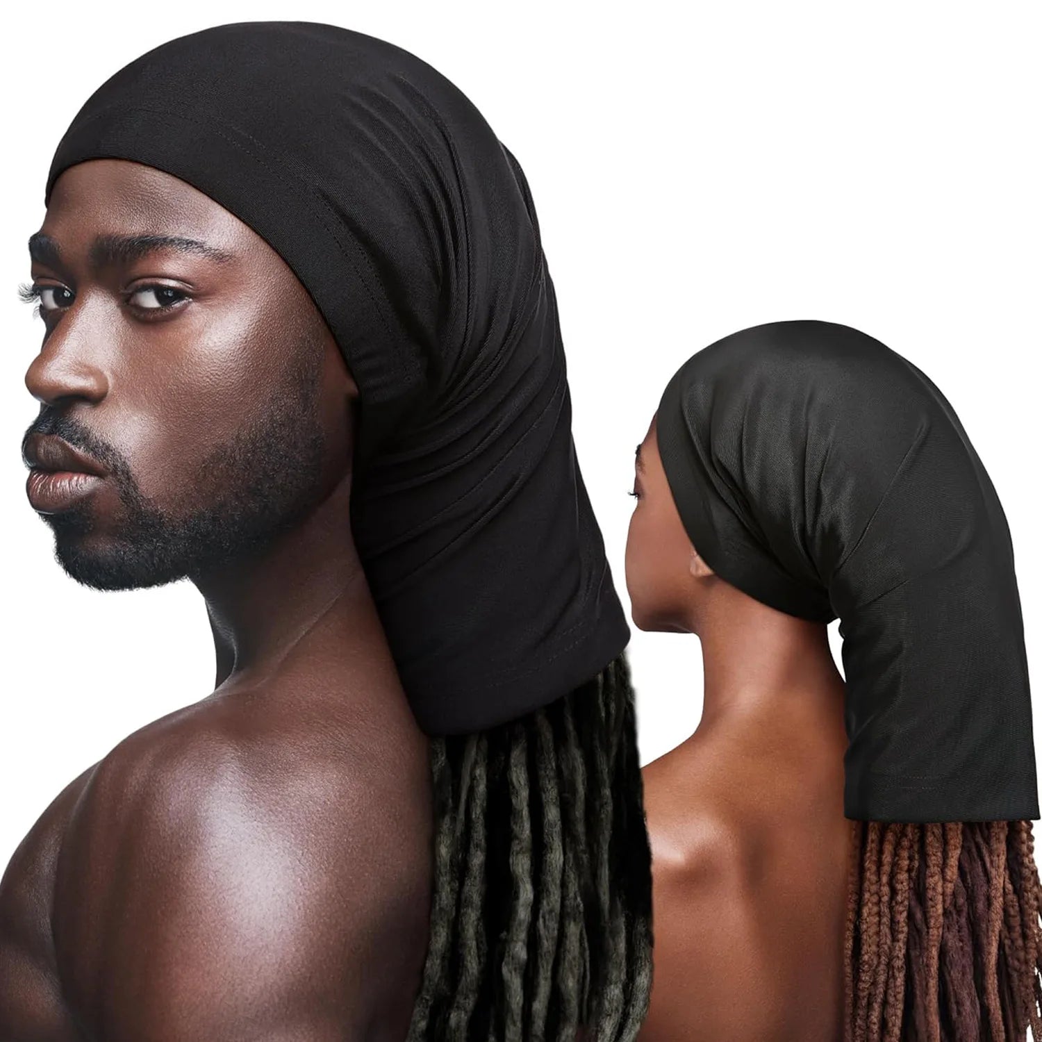 Silky Spandex Lightweight Dreadlock Tube Stretchable Extra-Wide for Comprehensive Coverage Hair Protection for Active Lifestyle