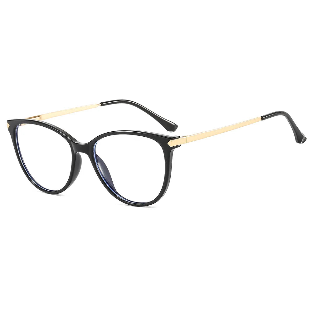 Fashion Oversized Gradient Frame Cat Eye Anti Blue Light TR90 Blue Blocking Glasses Optical Frame